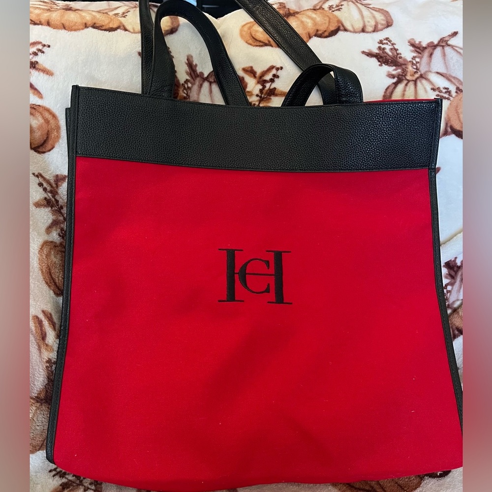 Carolina Herrera Vibrant Red Good Girl tote